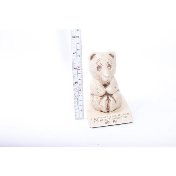 Paula, 1969, Cute Bear, Figurine, 5", W-82, Hug Me Message, Adorable Animal, - Picture 2 of 3